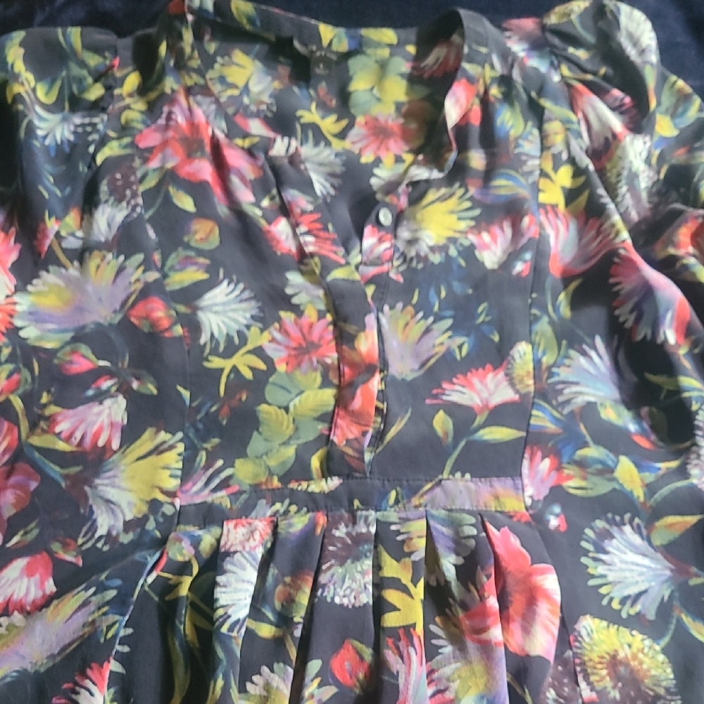 J. Crew Multicolor Floral Shirt